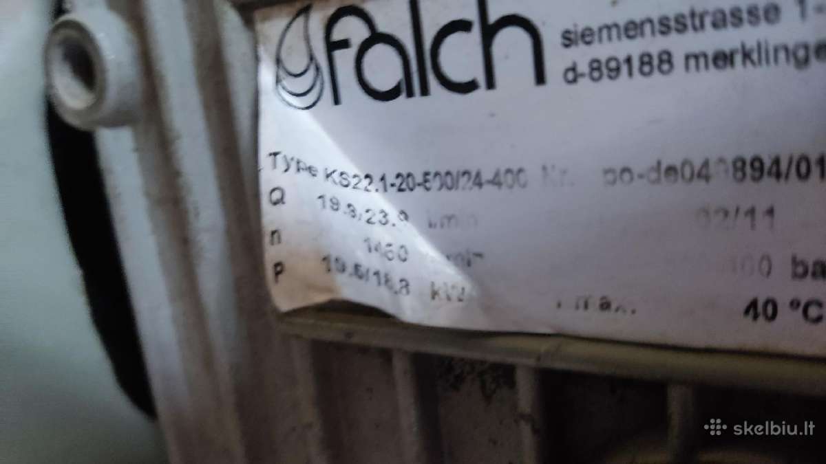 Aukšto slegio plovykla Falch 500bar - nuotraukos Nr. 6