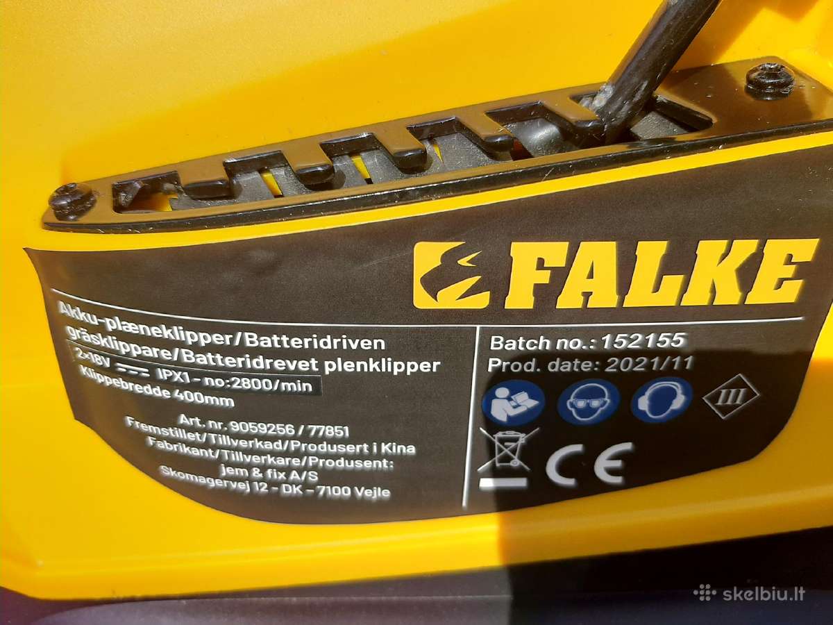 Falke benzininės akumuliatorinės vejapjovės - nuotraukos Nr. 22