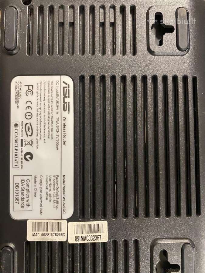 Wireless Routeris Asus Wl-520gc - nuotraukos Nr. 5