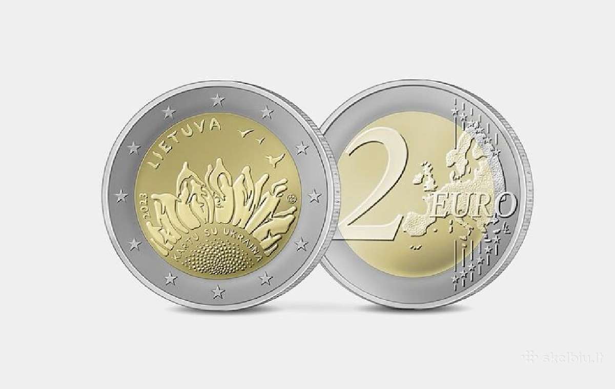 2 euro proginės monetos, Lv, Est, Lt - nuotraukos Nr. 3