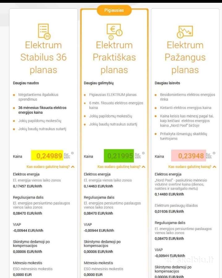 Elektrum planas nuo 21 ct/kw ir 15 eur nuolaida - nuotraukos Nr. 8