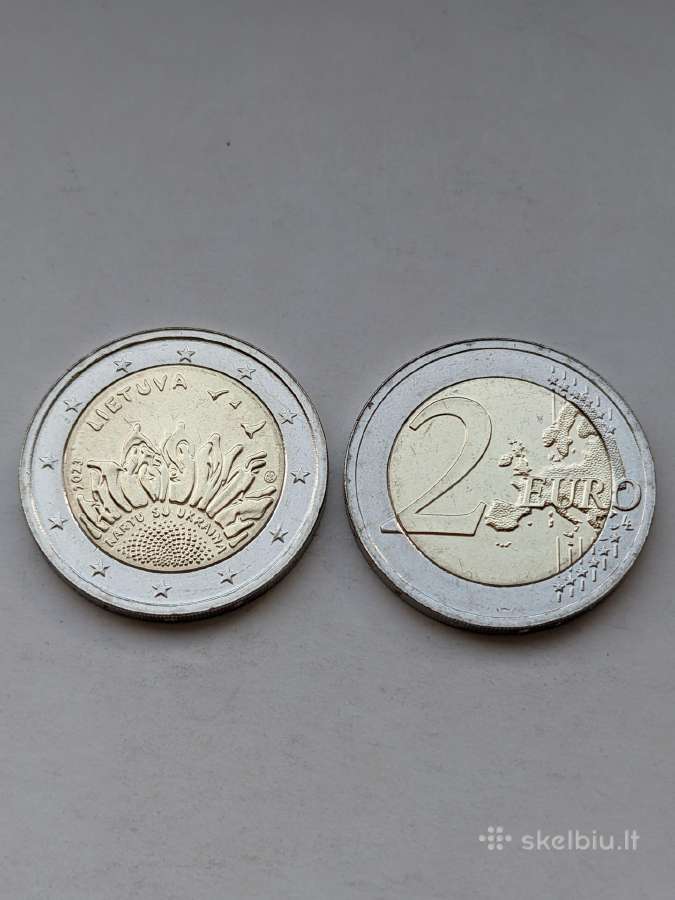 Lietuva 2023m. 2€ Kartu su Ukraina Unc