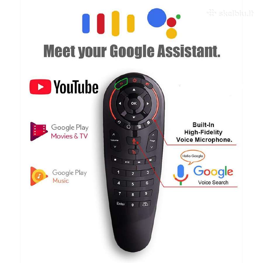 G30s nuotolinio valdymo pultas air mouse