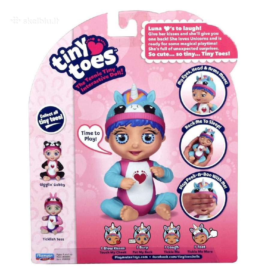 Interaktyvus žaislas lėlė Playmates Toys Tiny Toes