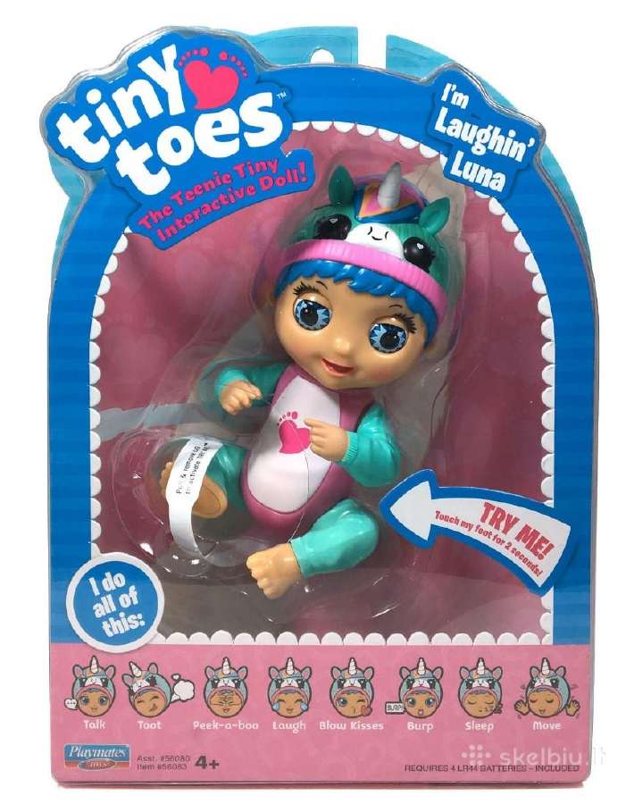 Interaktyvus žaislas lėlė Playmates Toys Tiny Toes - nuotraukos Nr. 6