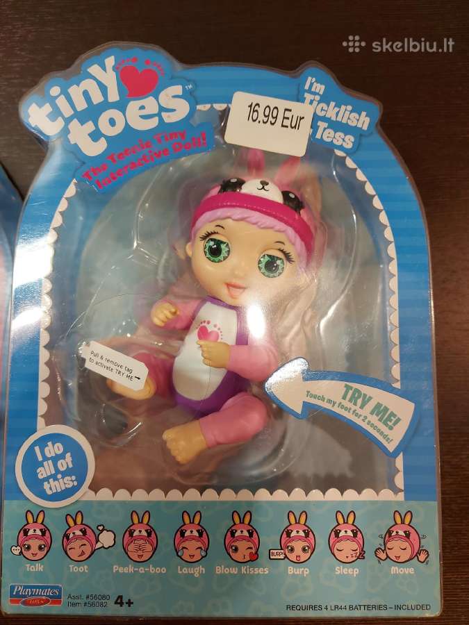 Interaktyvus žaislas lėlė Playmates Toys Tiny Toes - nuotraukos Nr. 8