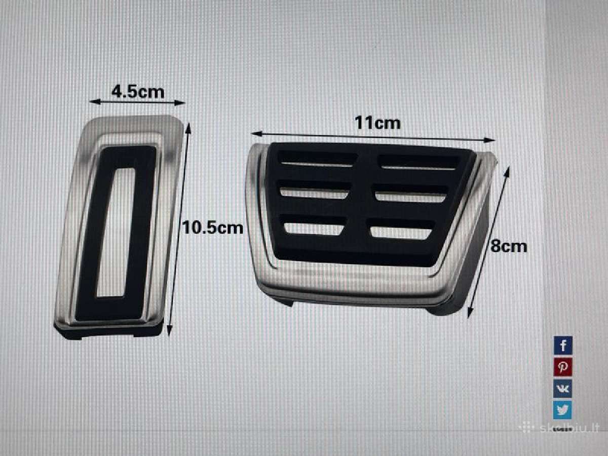 Pedalai Audi , Golf, Škoda, Seat - nuotraukos Nr. 4