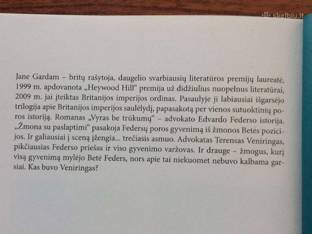 Jane Gardam ,knyga - Meilužis . - nuotraukos Nr. 5