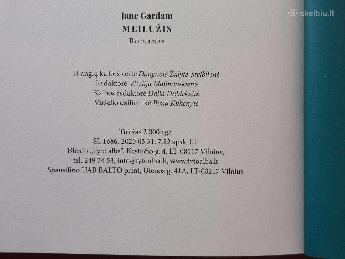 Jane Gardam ,knyga - Meilužis . - nuotraukos Nr. 6