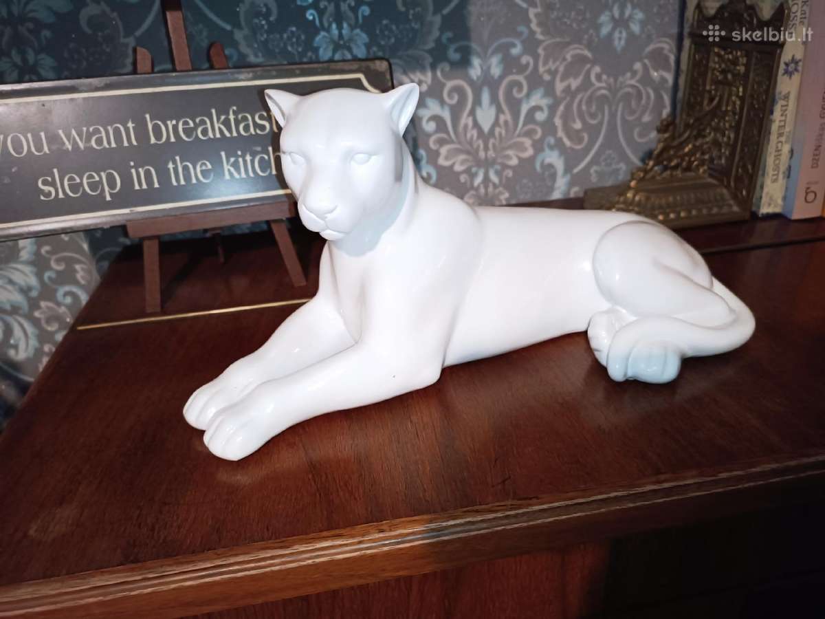 Moderni statūla Baltoji pantera (puma) - nuotraukos Nr. 3