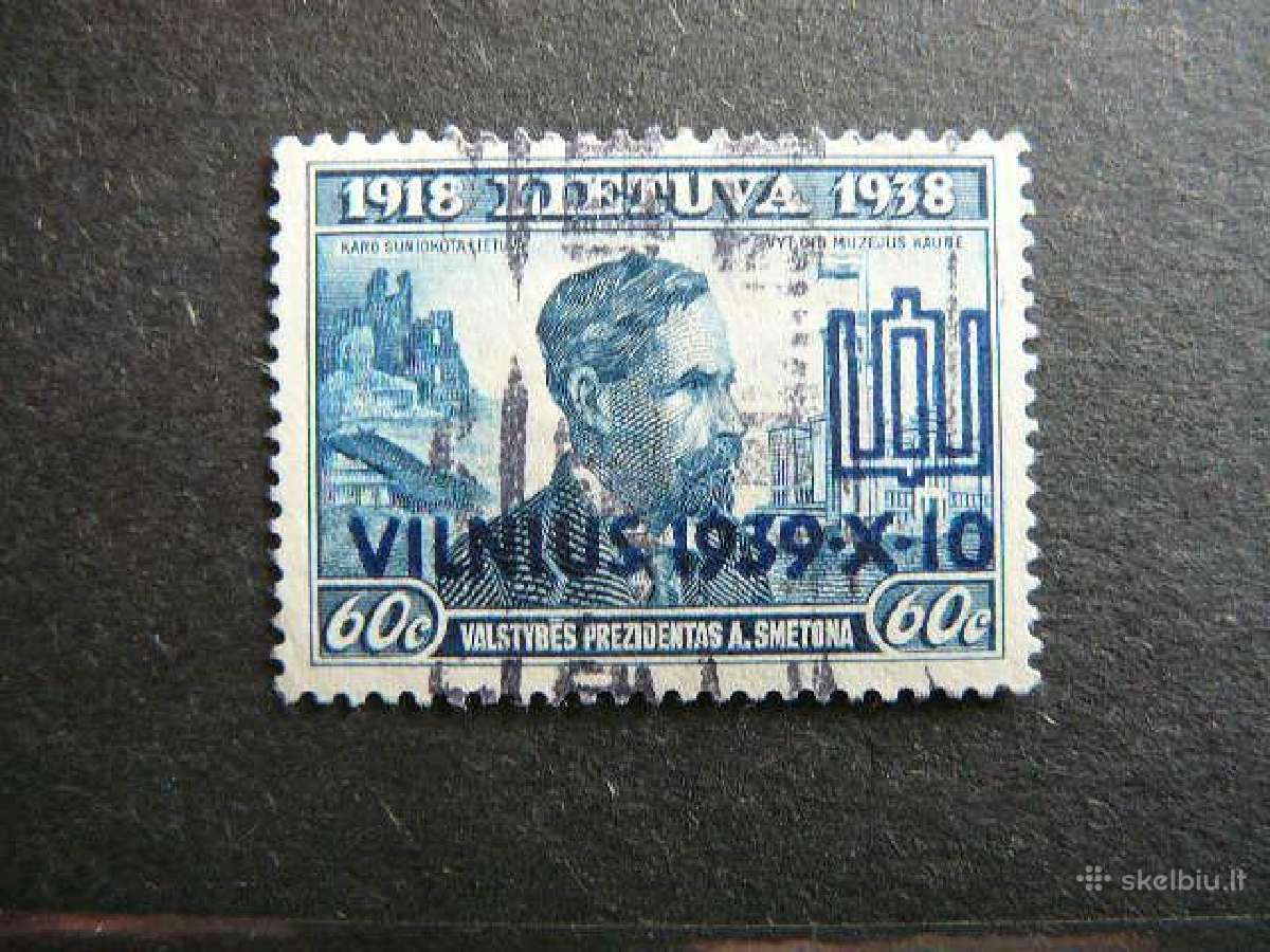 Lietuva 1939 Vilnius antsp. lit436a