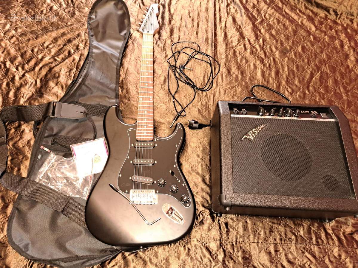 Elektrinė gitara su kubu 25w