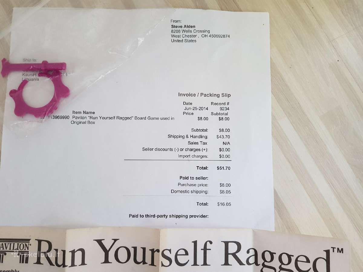 Vintažinis žaidimas Run Yourself Ragged - nuotraukos Nr. 6