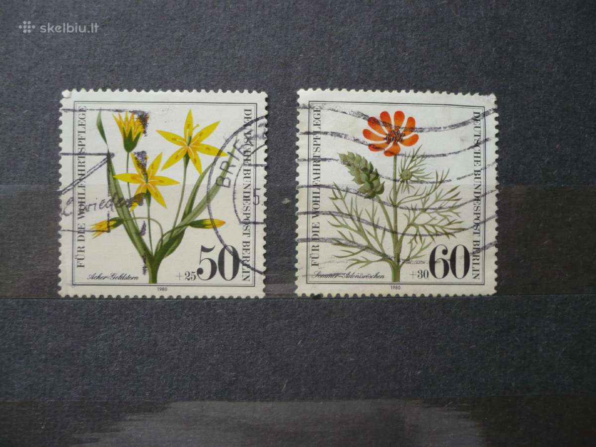 1980 m. labdaros pašto ženklai – vaistažolės