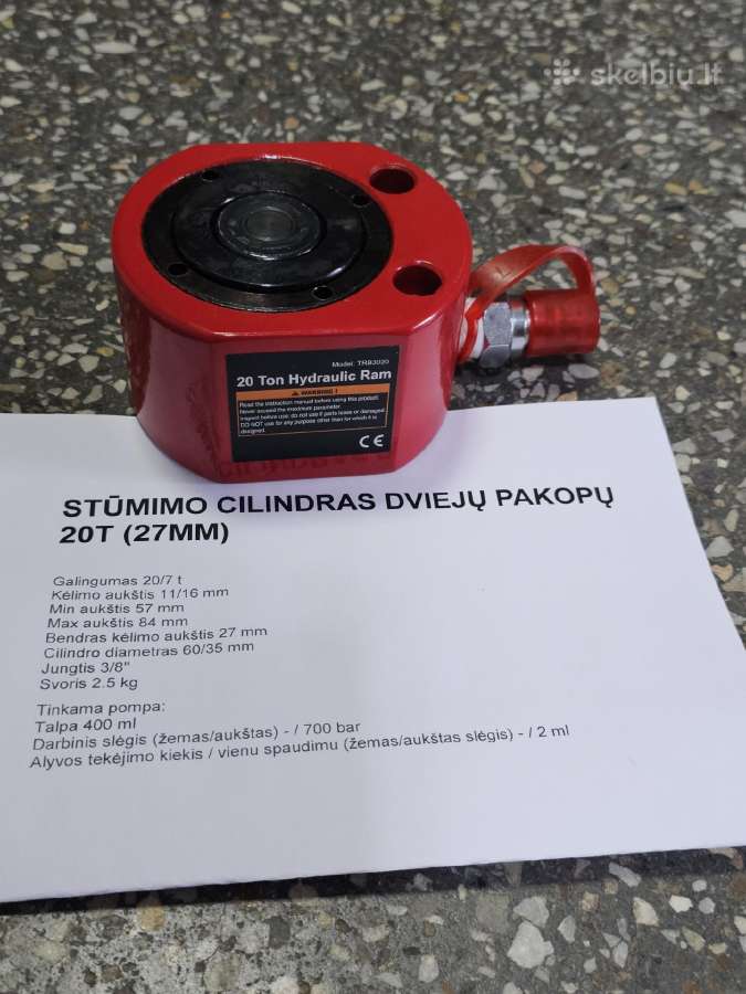 Stūmimo cilindras /cilindrai su kiauryme su kabliu - nuotraukos Nr. 15
