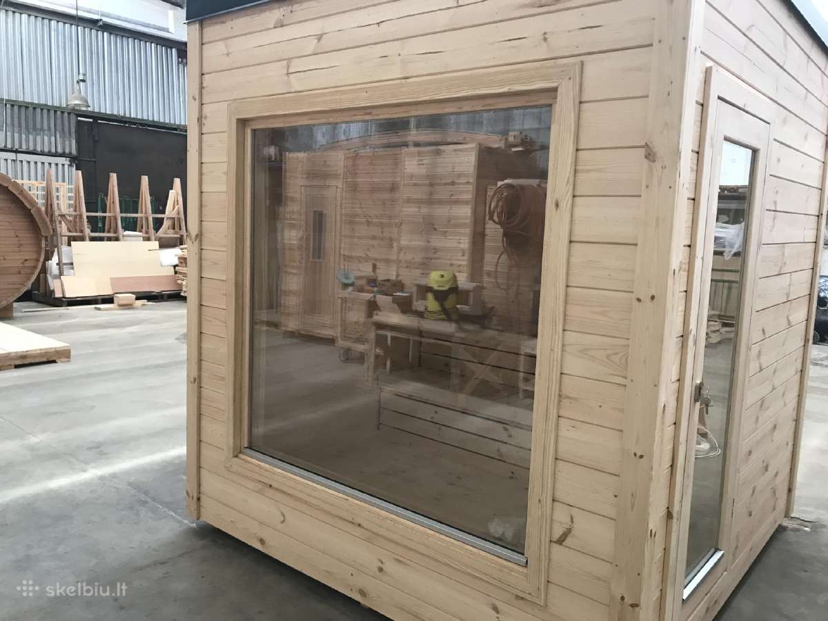 Lauko pirtis - modulinė sauna "Ausra"- 2.3 x 2.3 m - nuotraukos Nr. 13