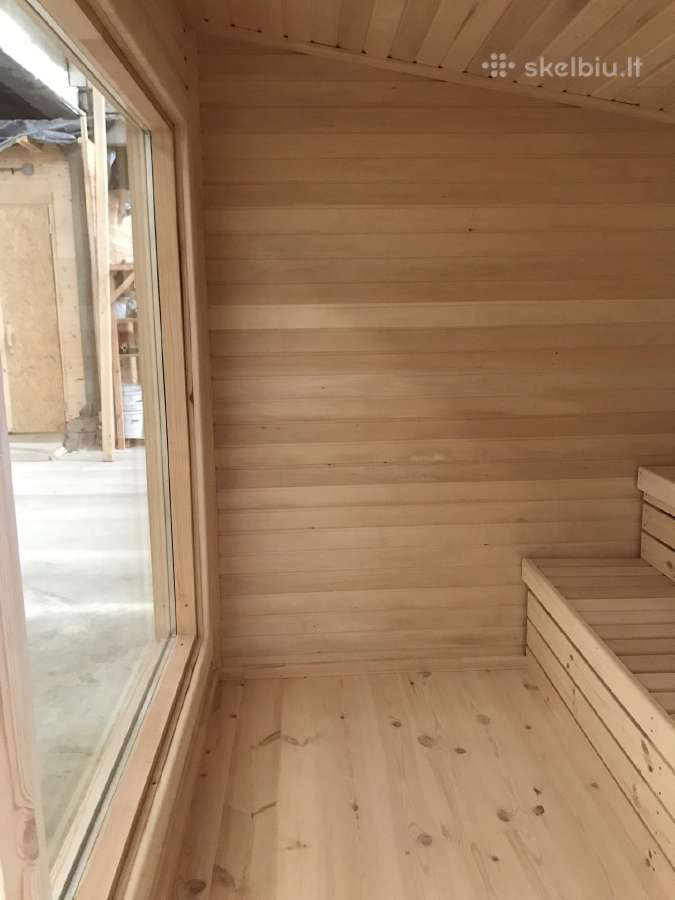Lauko pirtis - modulinė sauna "Ausra"- 2.3 x 2.3 m - nuotraukos Nr. 9