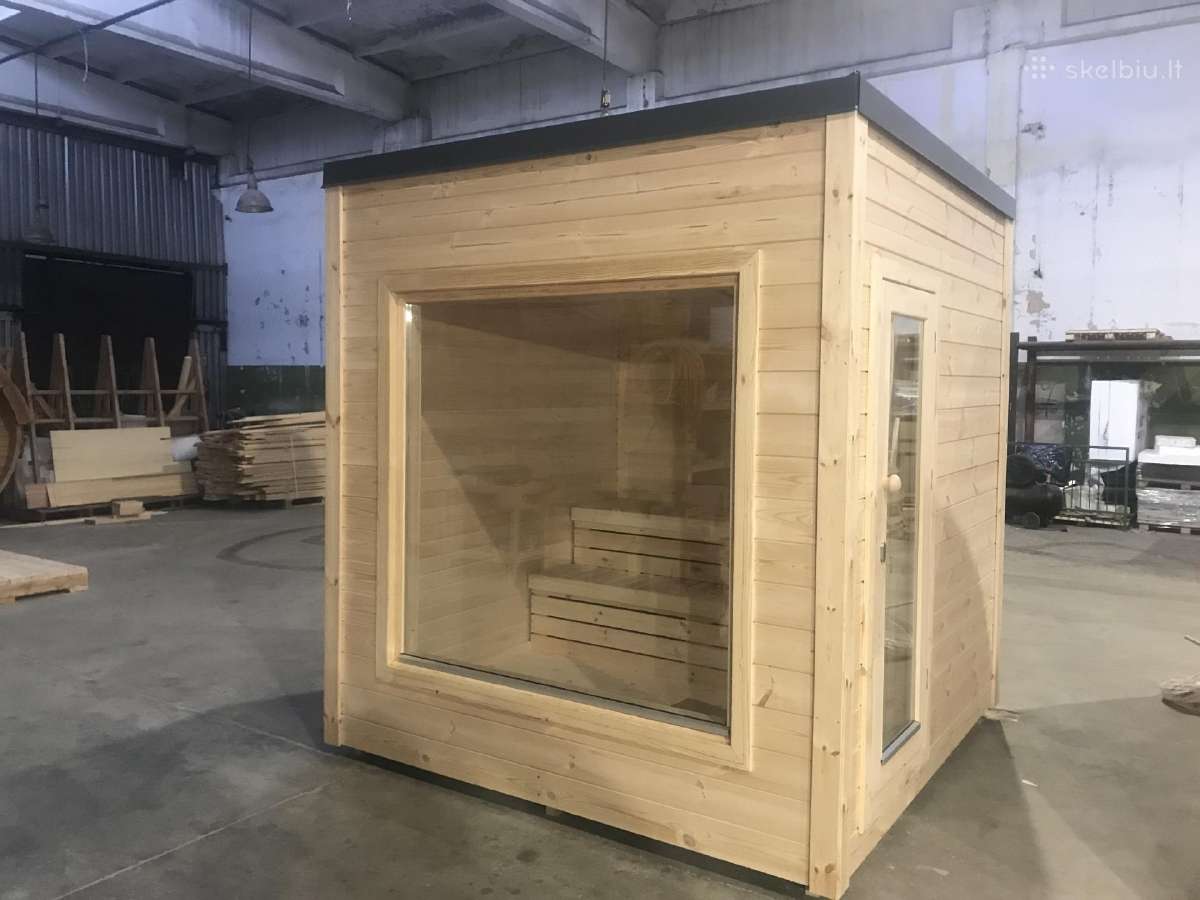 Lauko pirtis - modulinė sauna "Ausra"- 2.3 x 2.3 m - nuotraukos Nr. 6
