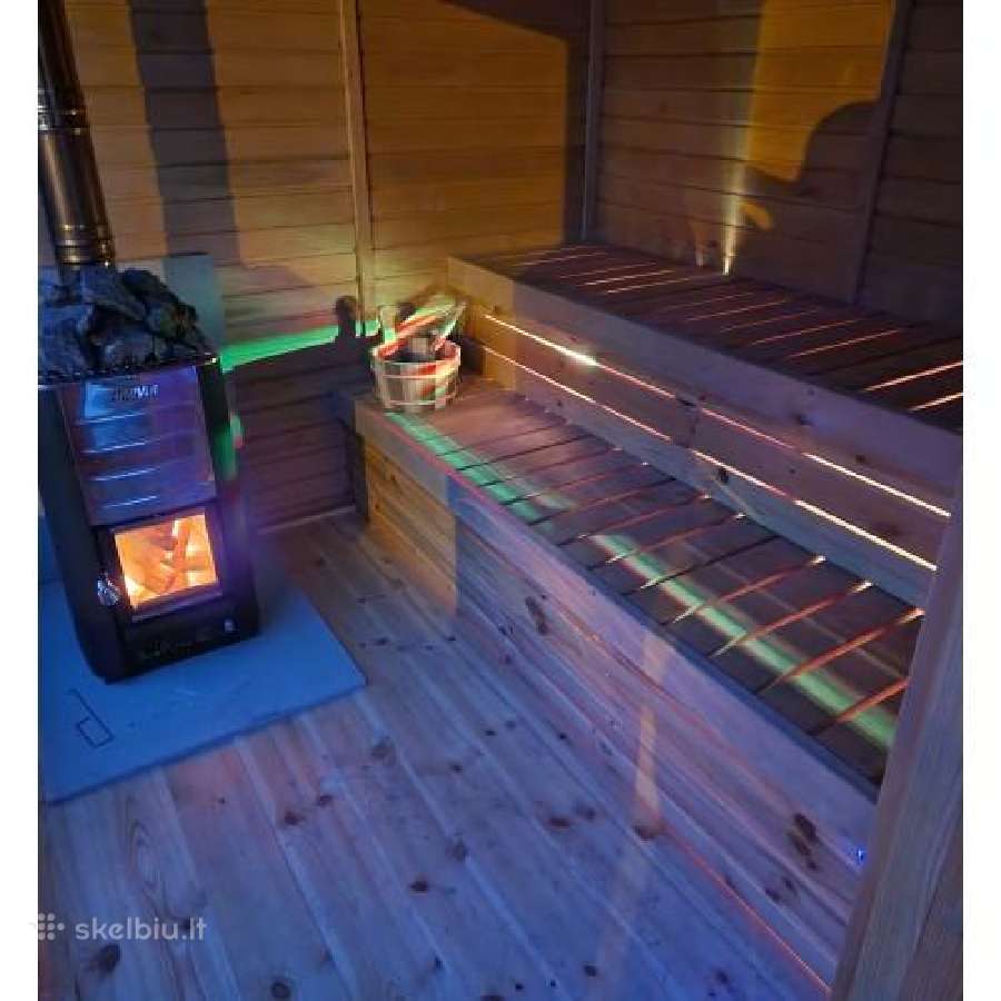 Lauko pirtis - modulinė sauna "Ausra"- 2.3 x 2.3 m - nuotraukos Nr. 3