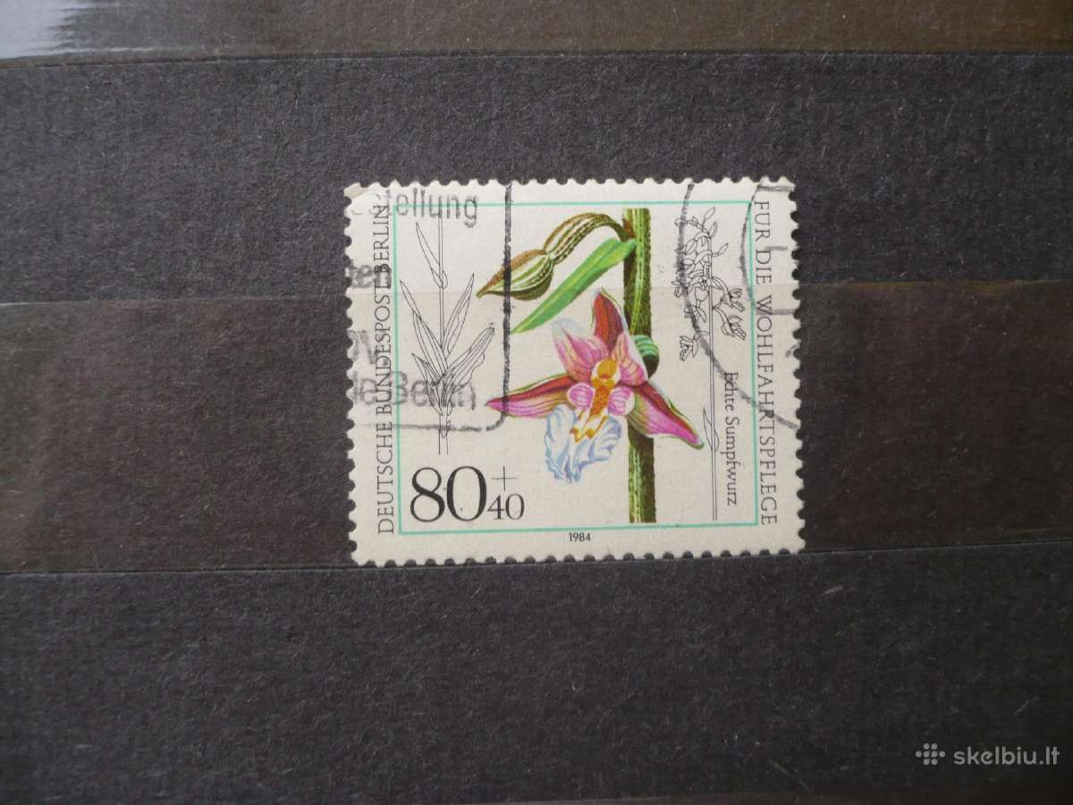 1984 metų labdaros pašto ženklai – orchidėjos