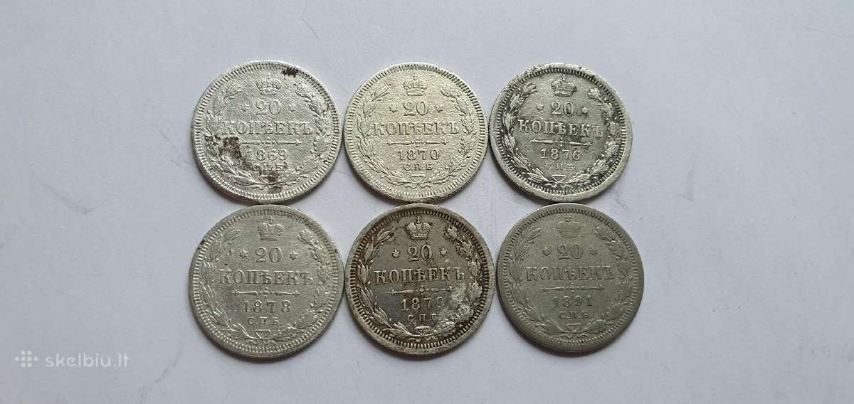 1869-1891 20 kapeiku