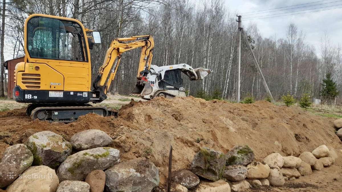 Bobcat ir mini ekskavatoriaus darbai - nuotraukos Nr. 13