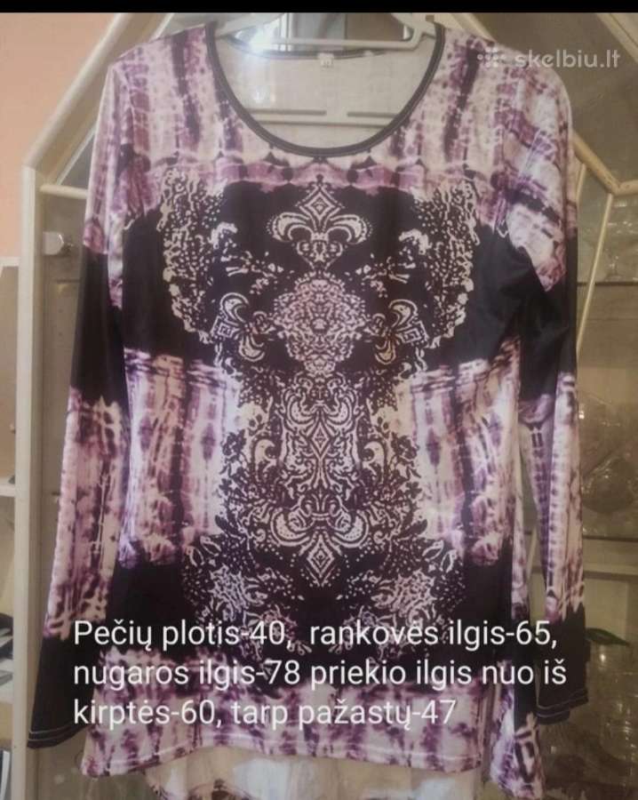 Marga bliuskutė ilgomis rankovėmis - nuotraukos Nr. 3