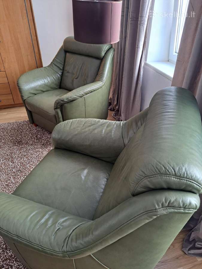 Sofa su miegama funkcija ir du foteliai - nuotraukos Nr. 3