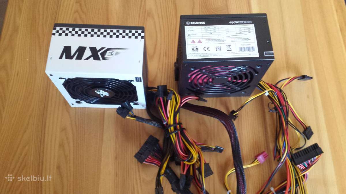 350-400w Psu, maitinimo blokai su pcie 6-8 pin