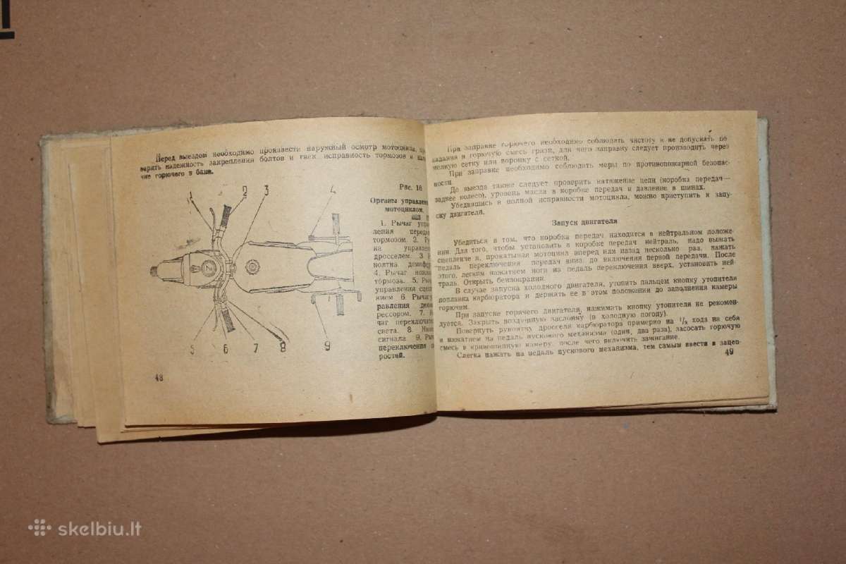Motociklas Kovrovec 175a knyga reta 1960 m. - nuotraukos Nr. 8