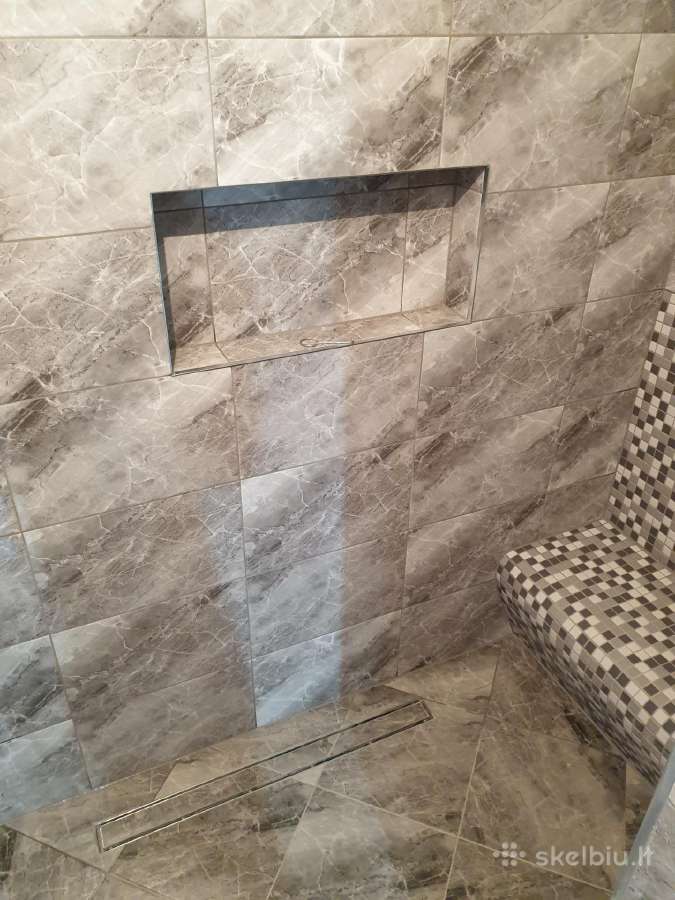 Plytelių klojimas, klinkerio klijavimas. - nuotraukos Nr. 8