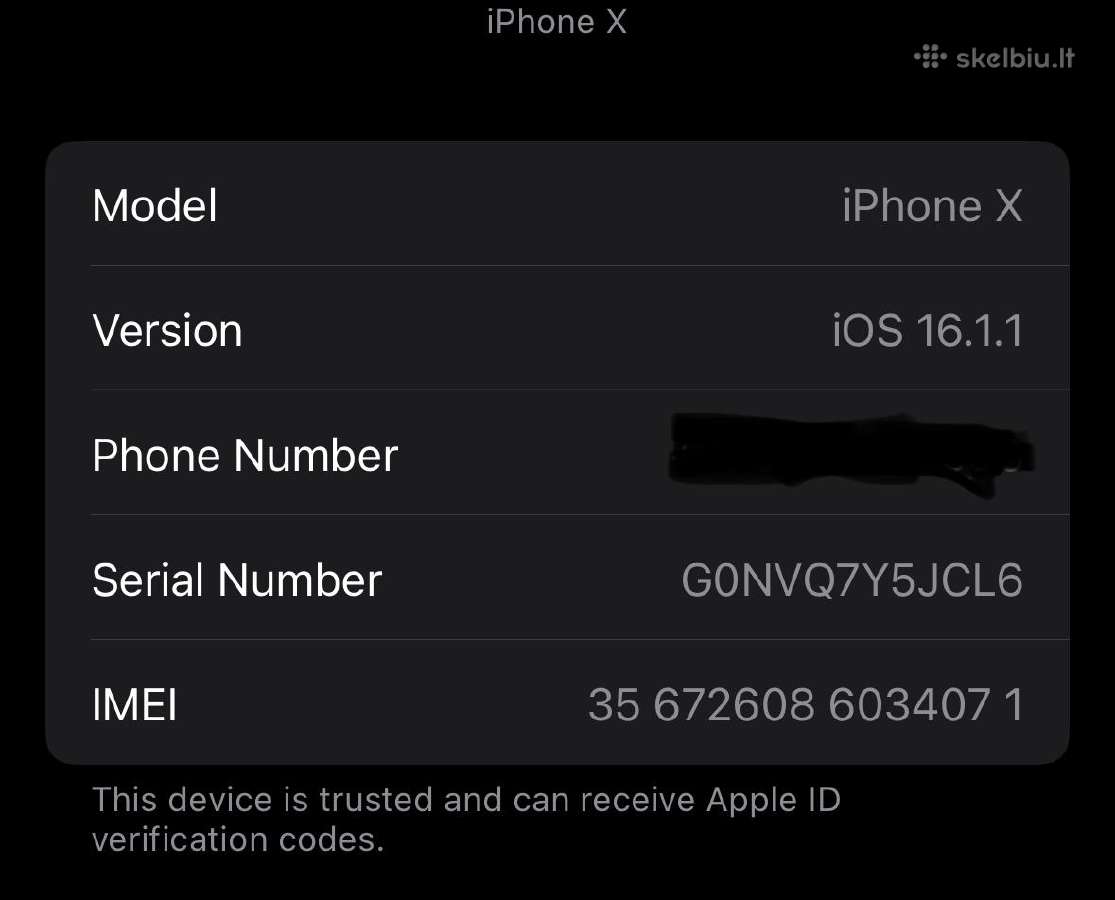 iPhone X 256 GB talpos - nuotraukos Nr. 4