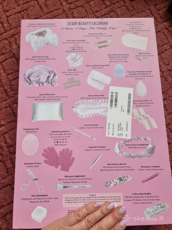 Vintage cosmetik advento kalendorius - nuotraukos Nr. 2