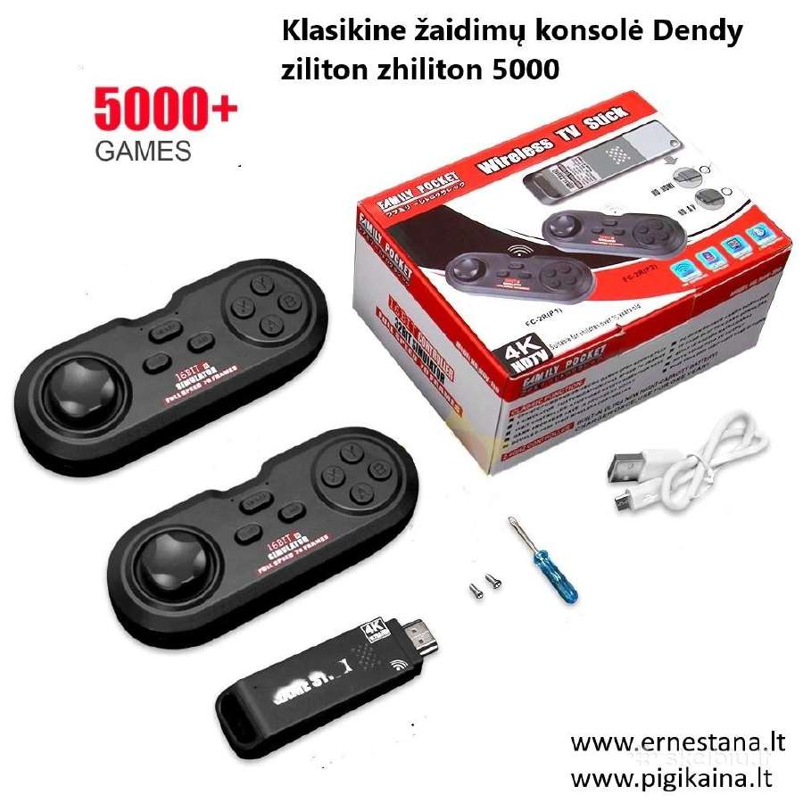 Didelis pasirinkimas! Retro Žaidimų Konsolė - nuotraukos Nr. 3
