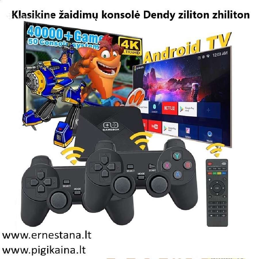 Didelis pasirinkimas! Retro Žaidimų Konsolė - nuotraukos Nr. 9