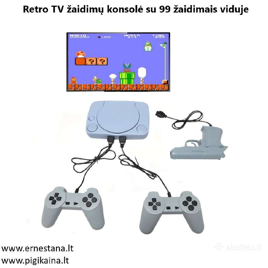 Didelis pasirinkimas! Retro Žaidimų Konsolė - nuotraukos Nr. 17