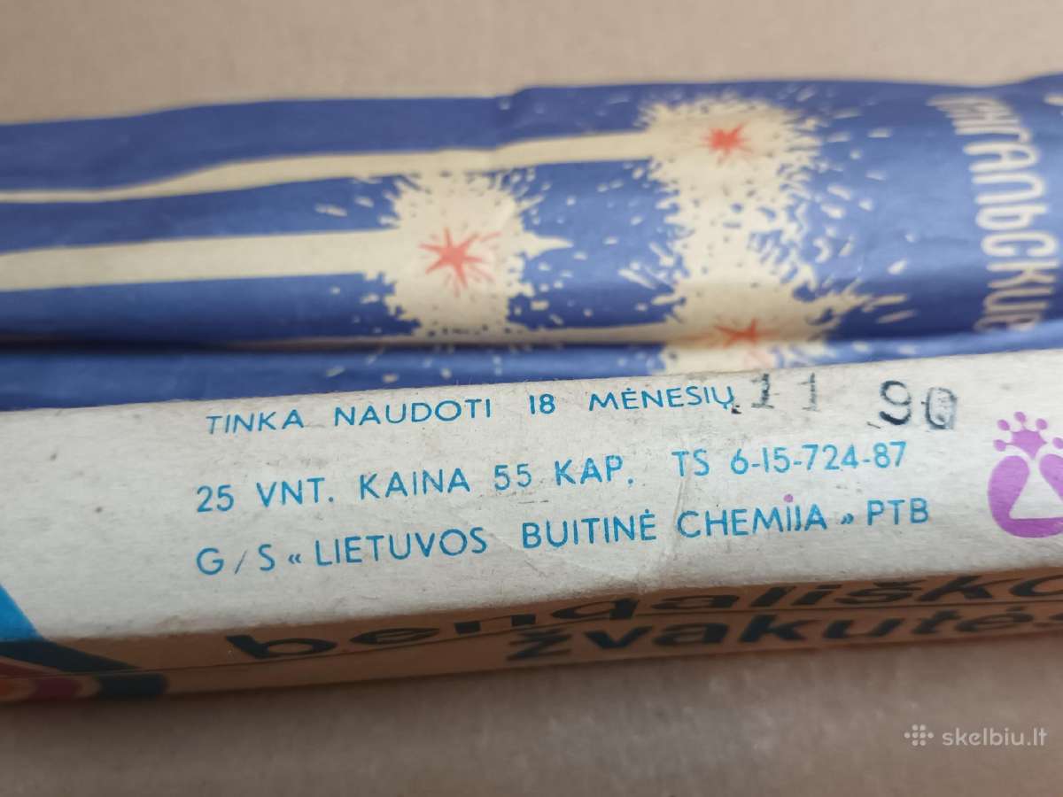 Lietuviskos 1990 kaledines bengaliskos zvakutes - nuotraukos Nr. 7
