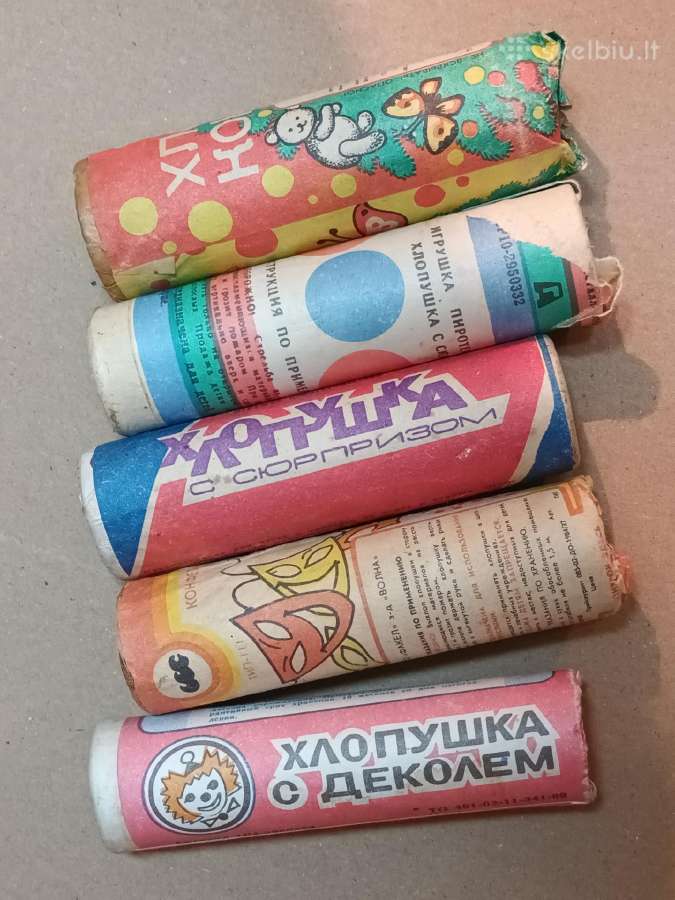 Tarybines kaledines dezutes chlapuskiu 5 vnt - nuotraukos Nr. 4