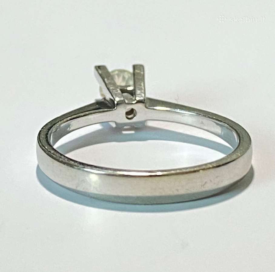 Auksinis žiedas 585 praba 0.23 ct briliantas - nuotraukos Nr. 5
