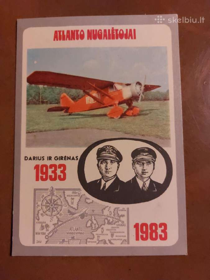 Vokas ir atvirukas Darius ir Girėnas (a.šakalio) - nuotraukos Nr. 2