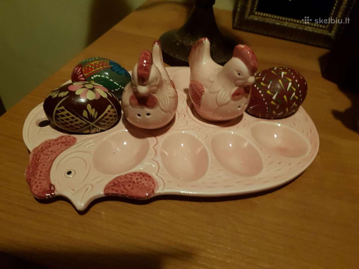 Porceleninis padėkliukas velykiniams kiaušiniams