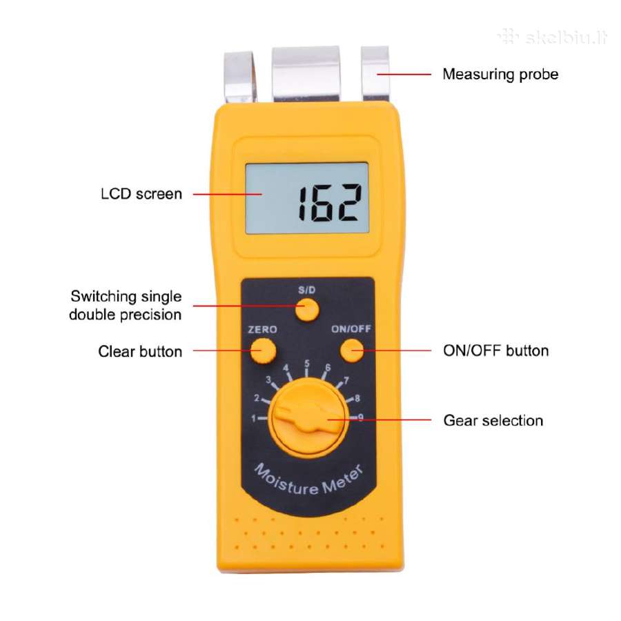 Skaitmeninis medienos drėgmės matuoklis D200w - nuotraukos Nr. 6