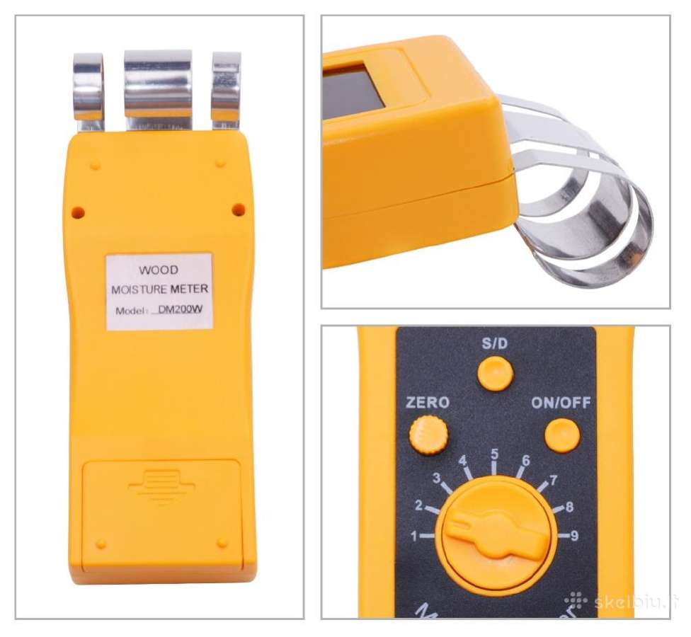Skaitmeninis medienos drėgmės matuoklis D200w - nuotraukos Nr. 5