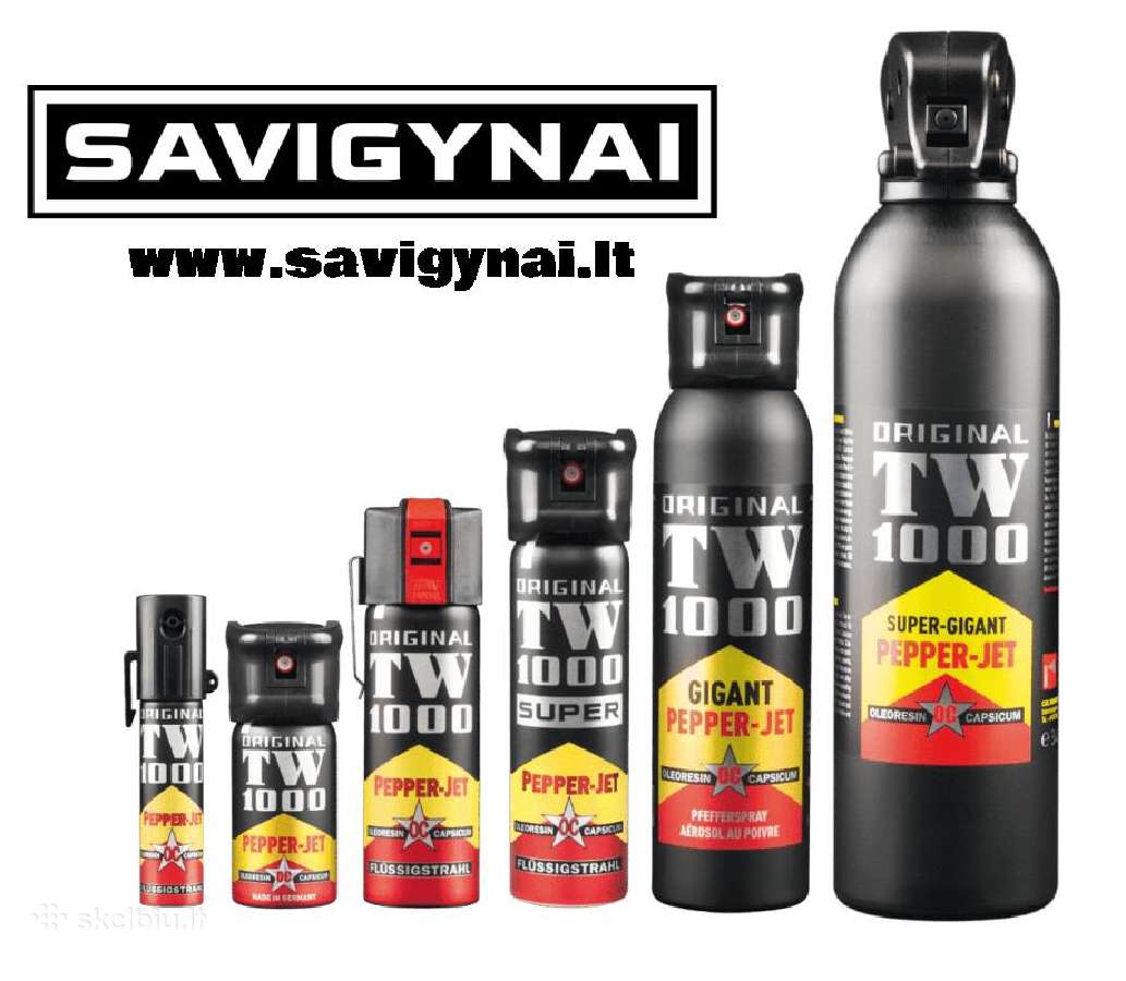 Pipirinės / Ašarinės dujos - prekės Savigynai