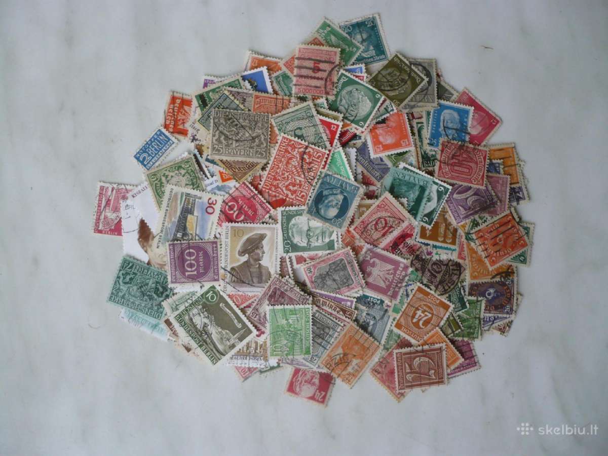 Skirtingu pašto ženklu rinkinys Nr16 , viso 500vnt