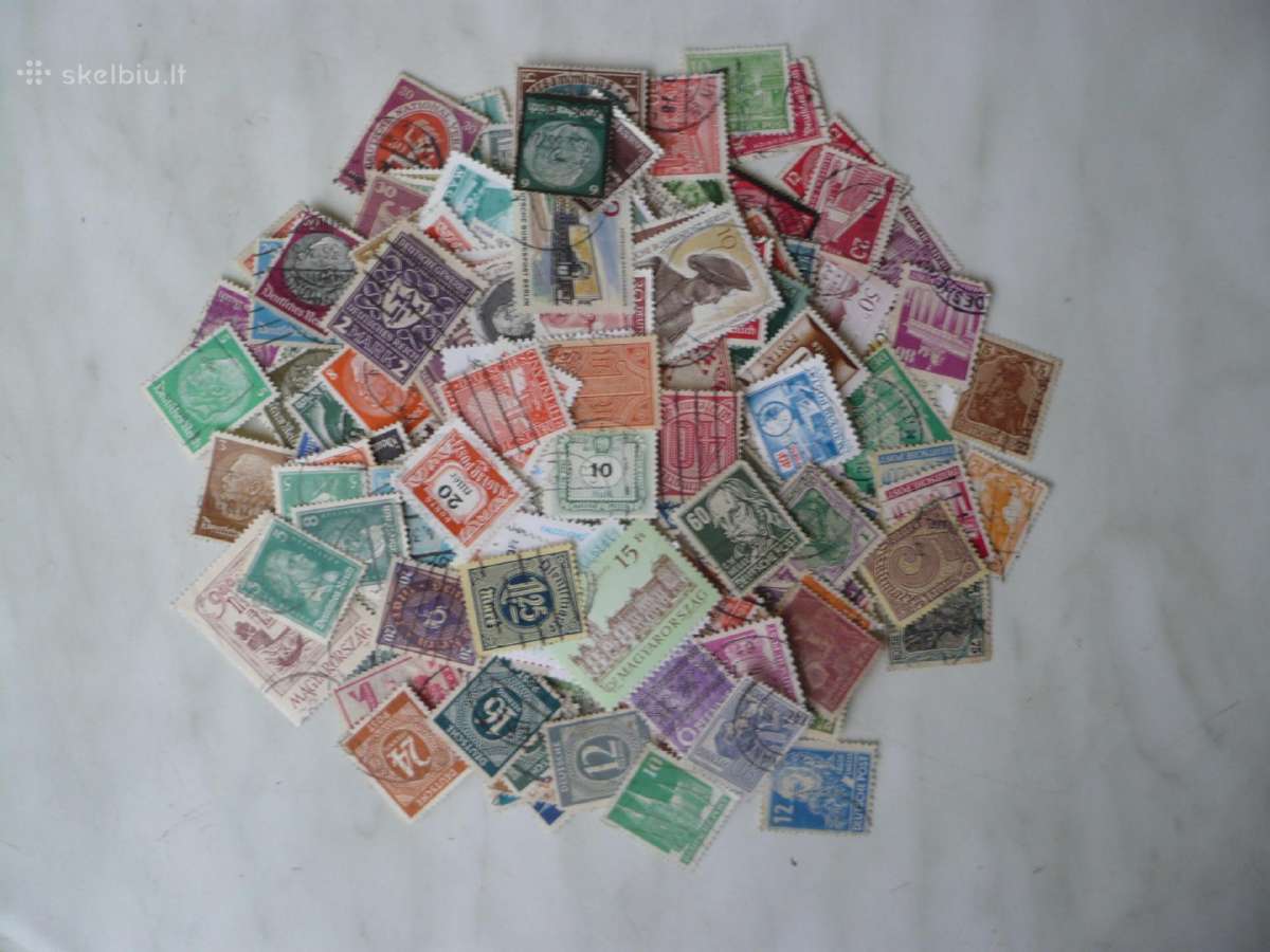 Skirtingu pašto ženklu rinkinys Nr6 , viso 550vnt