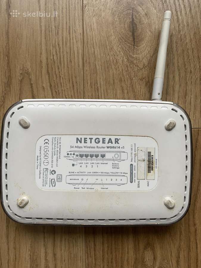 Routeris / maršrutizatorius Netgear Wgr614 - nuotraukos Nr. 2