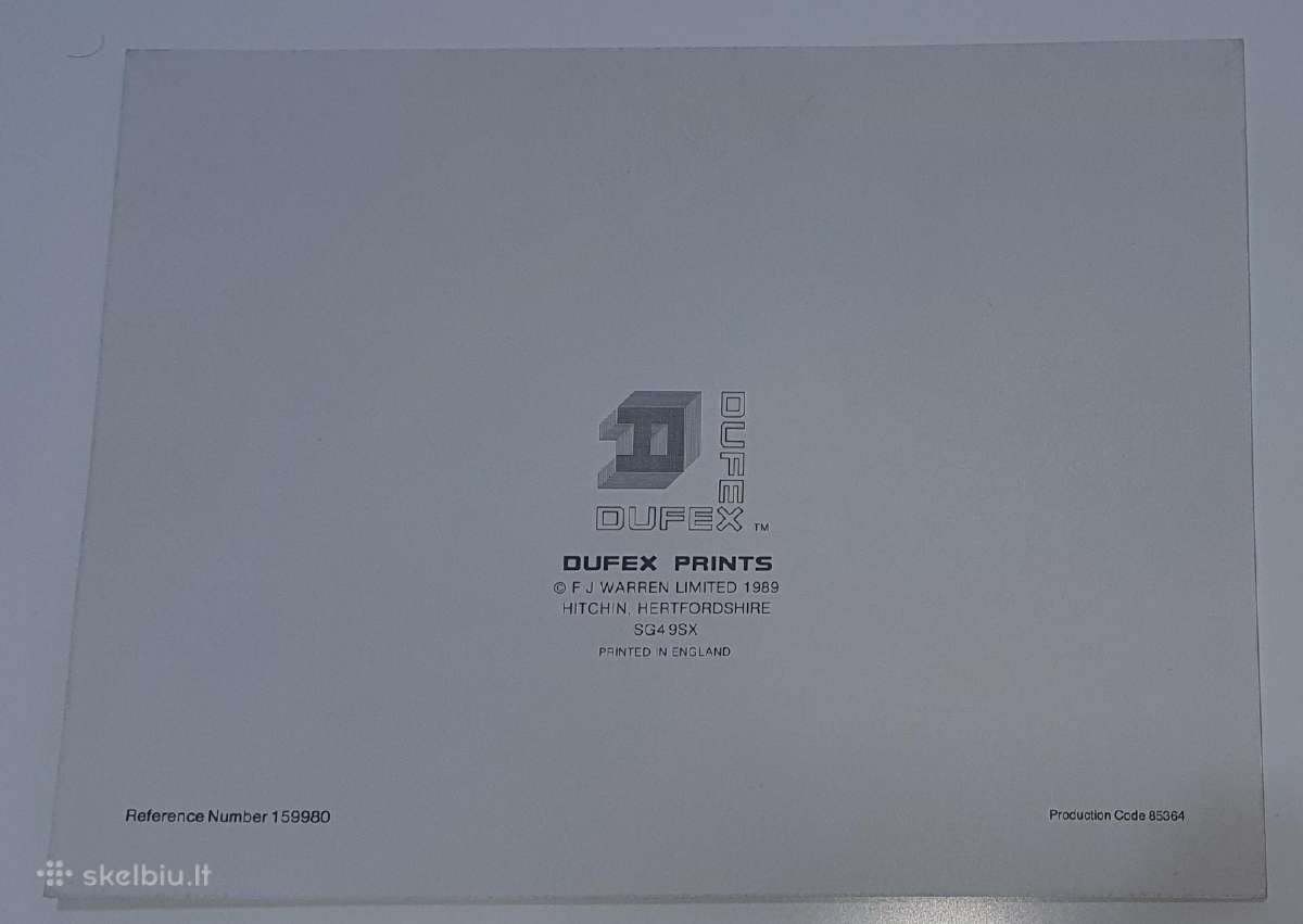 Vintage Dufex 3D Foil Print 1989 - nuotraukos Nr. 5