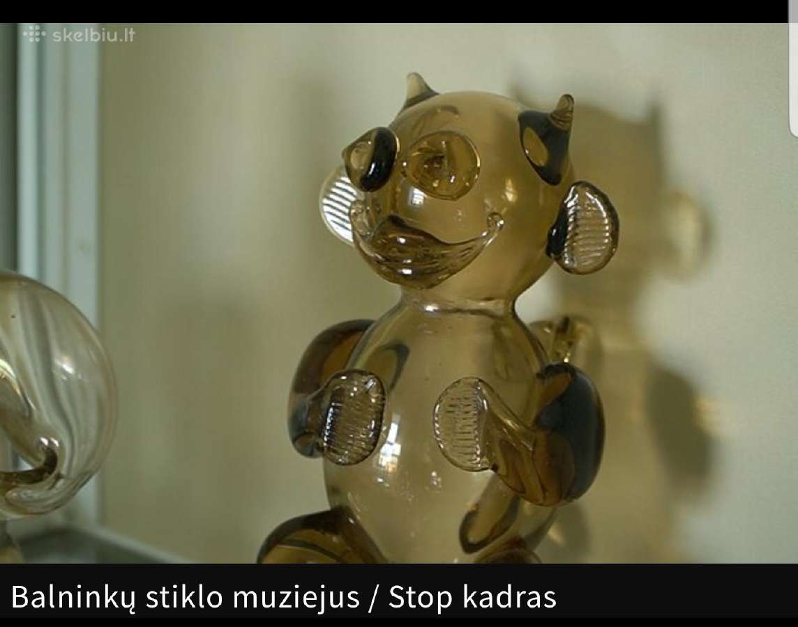 Vintažinė Spalvoto Stiklo Velnio Skulptura - nuotraukos Nr. 7