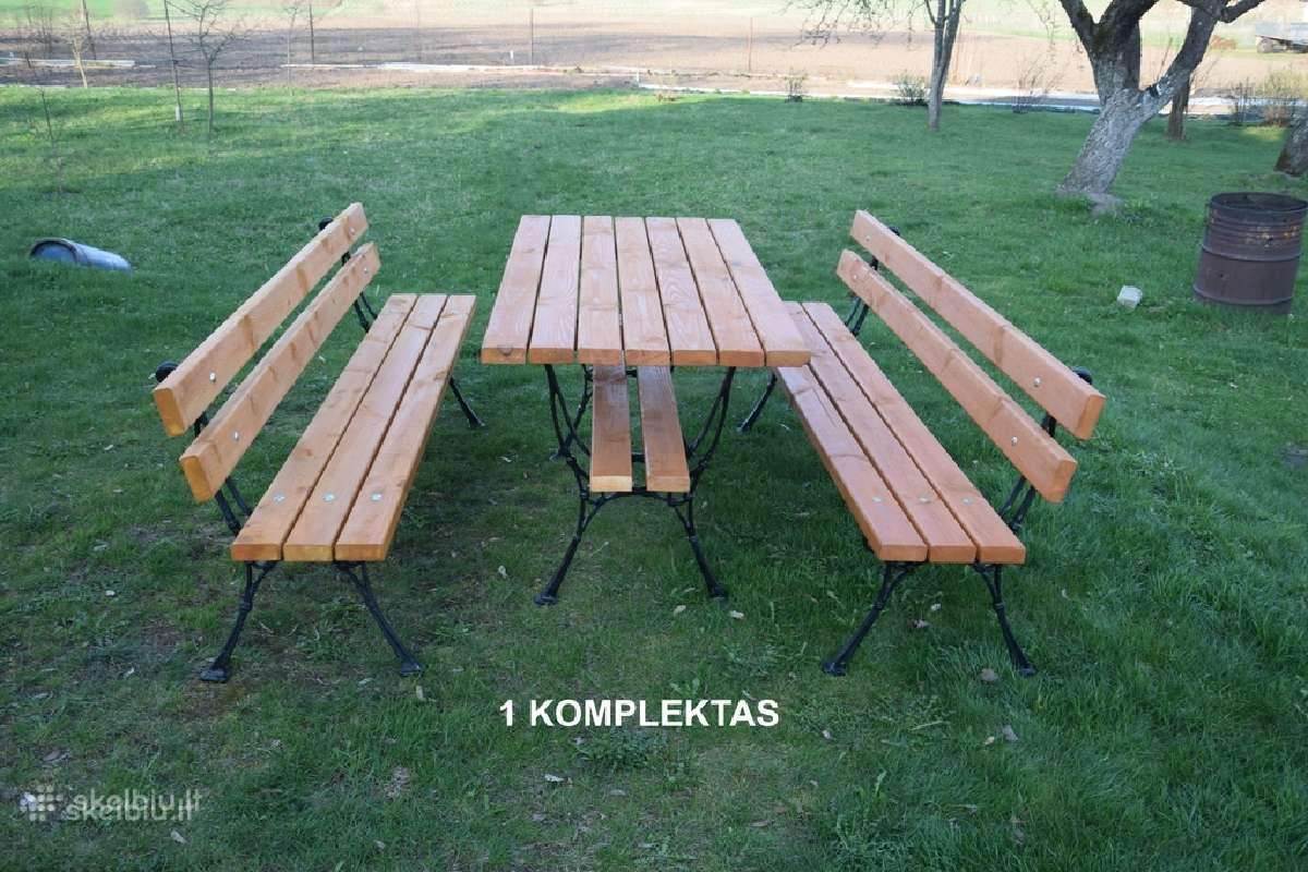 Lauko baldai: Stalai, suolai, suoliukai - nuotraukos Nr. 18